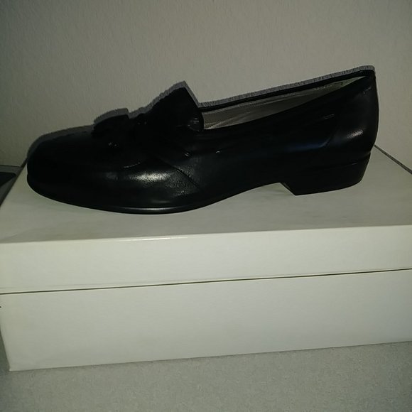 Vintage Alfani slip-on, Black, Lizard/Calf, Men\'s 9, Made in Italy, Worn Once